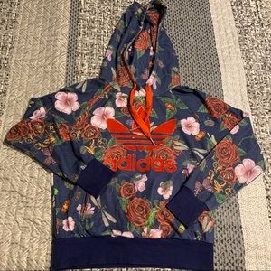 Adidas x Rita Ora Floral Hoodie - S